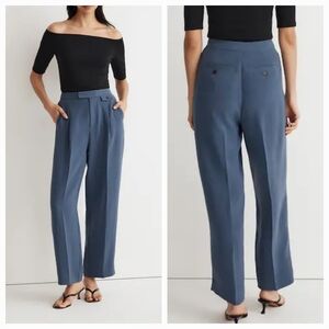 Madewell Tall Rosedale High Rise Straight Pant in Crepe Nighttime Size 4